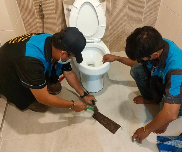 ชักโครกตัน การแก้ไขเบื้องต้น